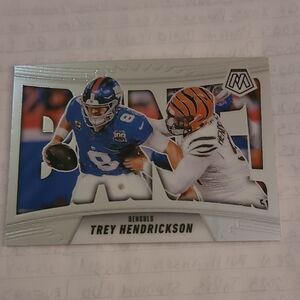 Panini Trading Card - Blue, White, Orange (Trey Hendrickson)